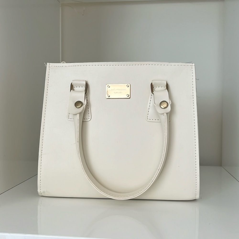 Cream white handbag